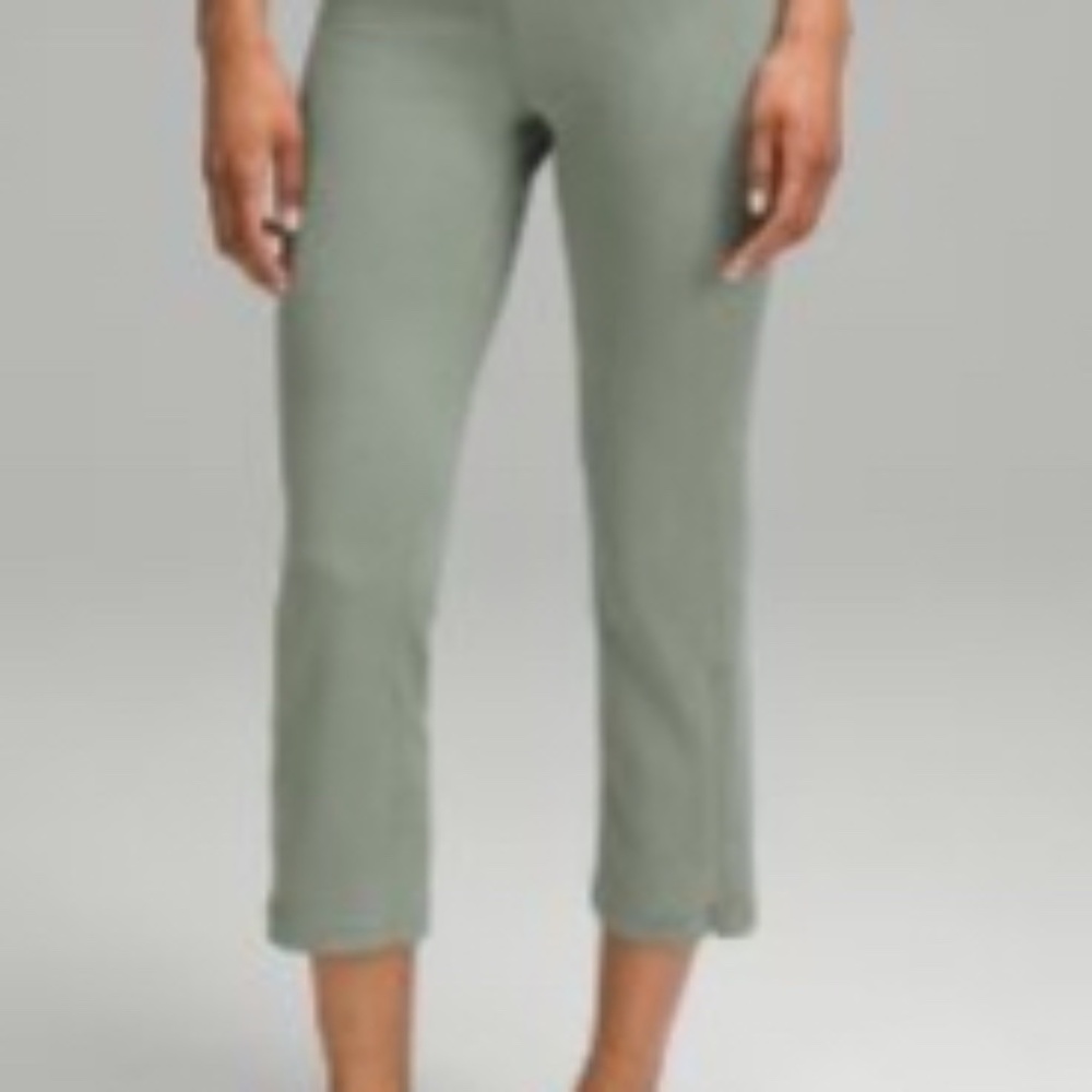 Lululemon Ribbed Softstreme Zip-Leg High-Rise Cropped Pant 25"